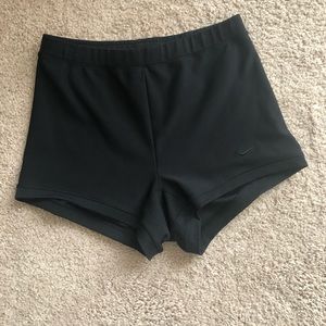 Nike Dri Fit high waisted training shorts.